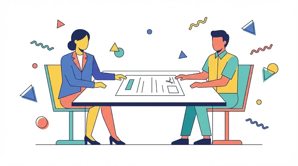 2026년 최저시급 준수를 위한 근로계약서 확인 일러스트