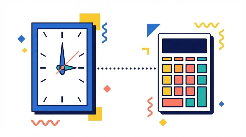 주휴수당이 포함된 2026년 최저시급 실질 임금 계산 일러스트
