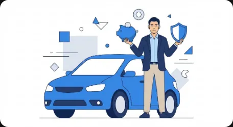 2026년 대비 자동차보험 갱신 비용을 절약하고 기뻐하는 스마트한 아빠의 모습