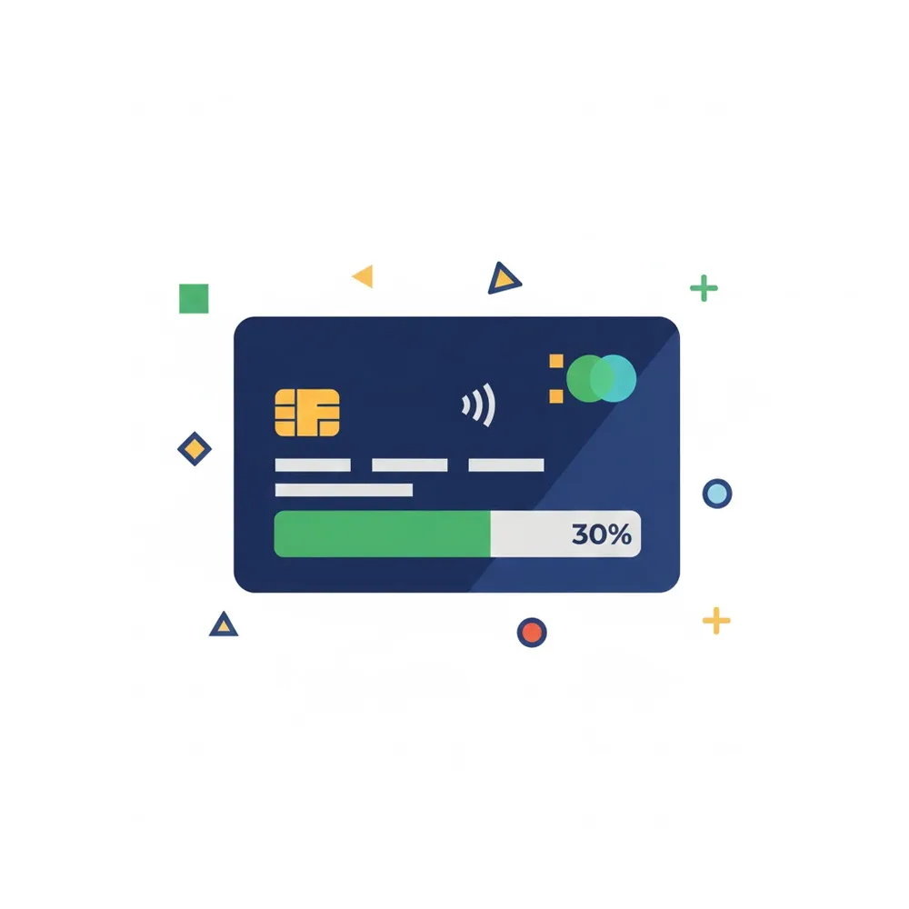 신용점수 올리는 법의 핵심인 신용카드 한도 대비 30% 사용 법칙