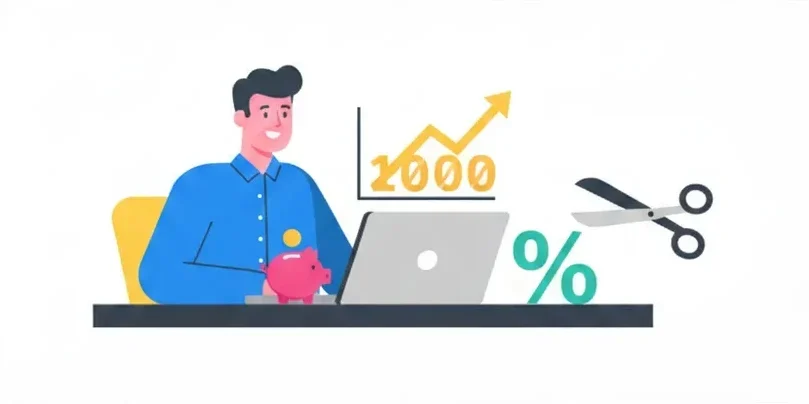 신용점수 올리는 법을 통해 대출 금리 1% 인하에 성공한 직장인 아빠의 모습