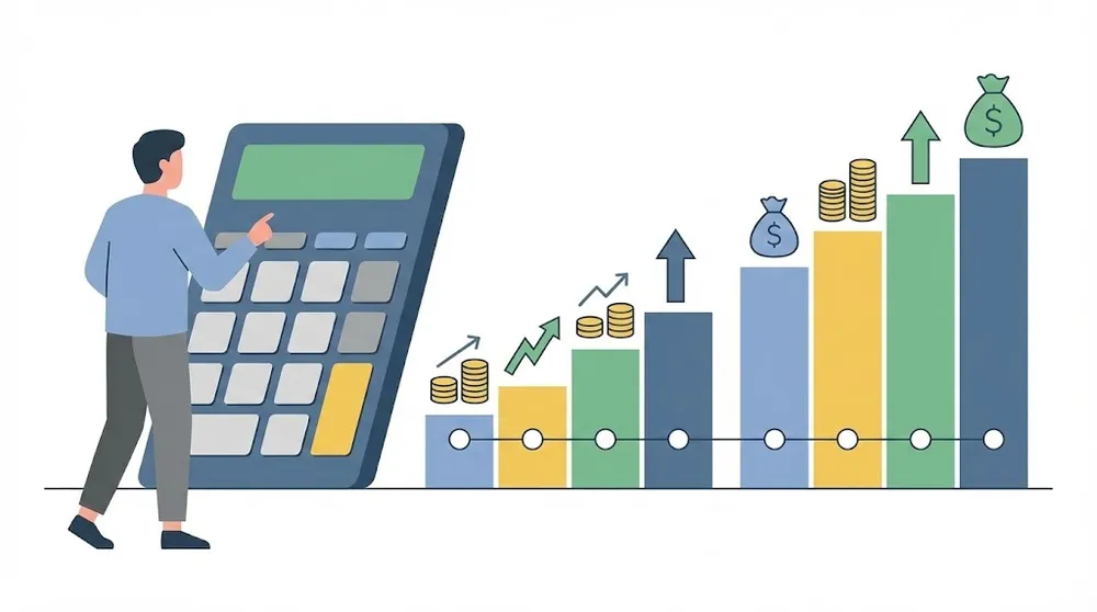 연말정산 기부금 영수증 이월 공제 혜택을 계산하는 모습