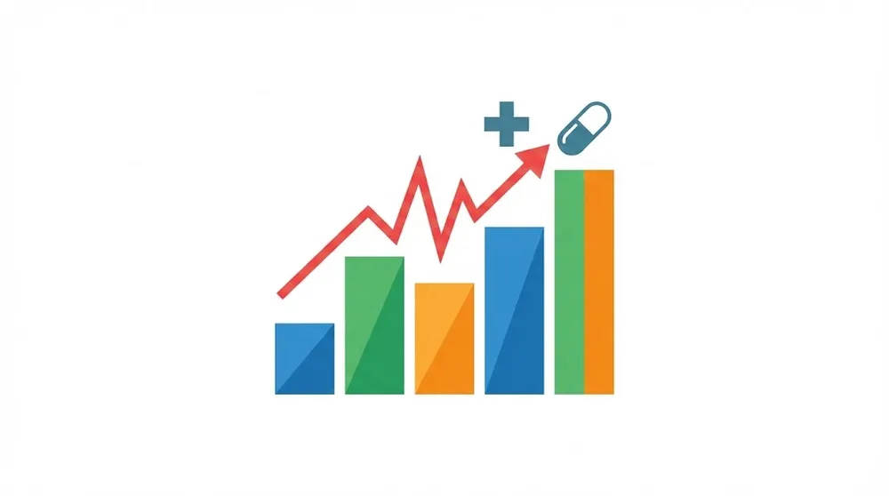 2026년 건강보험료 인상률과 직장인들의 경제적 부담 증가를 나타내는 상승 그래프