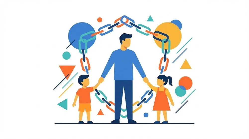 부모가 직접 신청하는 미성년 자녀 홈택스 부양가족 자료제공 동의 일러스트