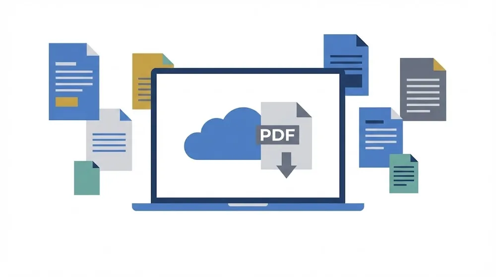 국세청 홈택스 간소화 서비스에서 신입사원 연말정산용 PDF 자료를 다운로드하는 과정 이미지
