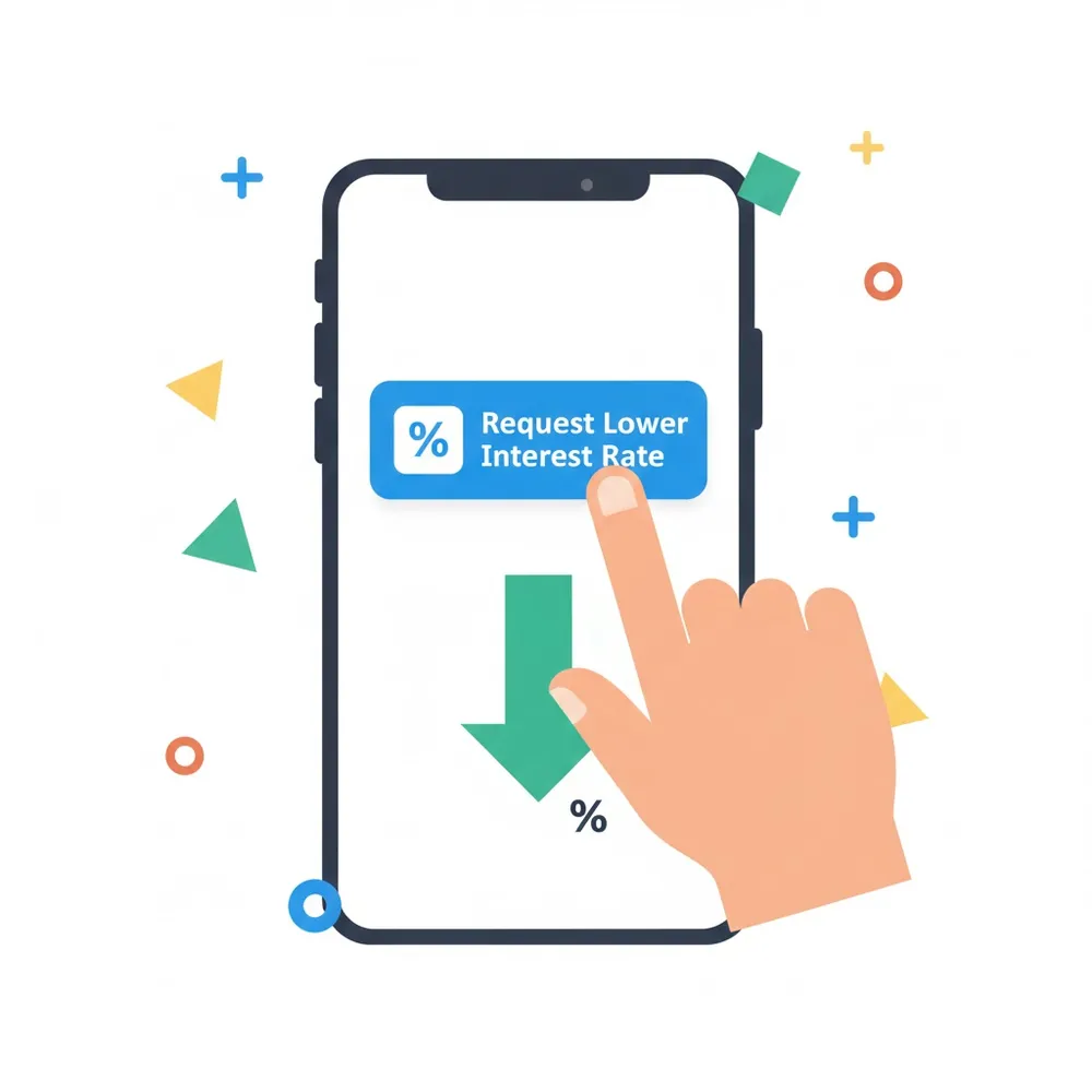 신용점수 올리는 법 실천 후 금리인하요구권을 행사하는 모습