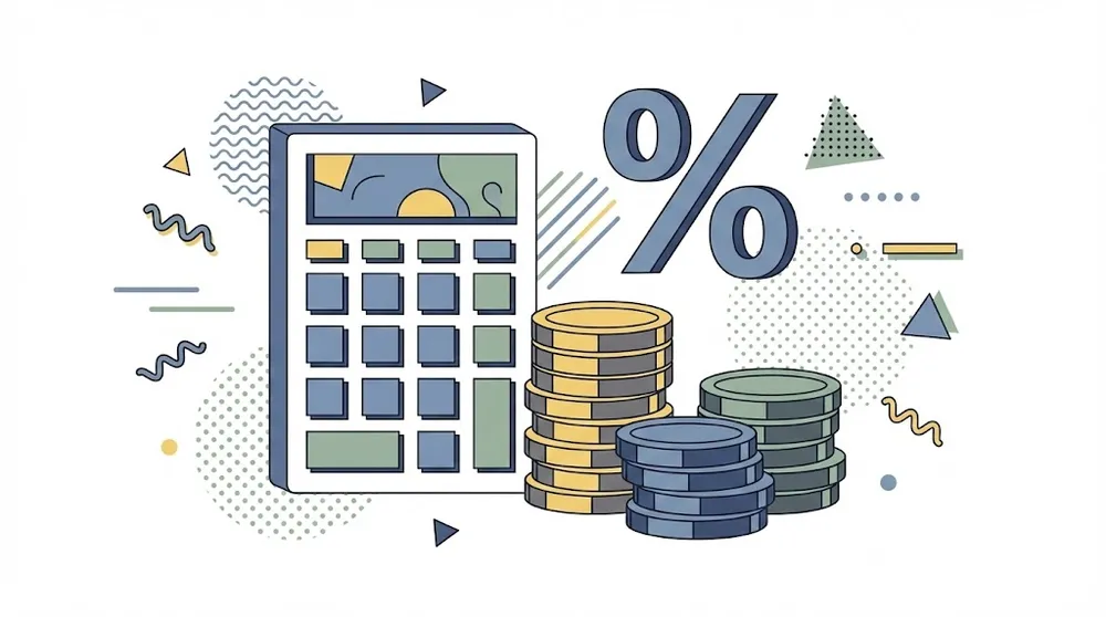 전세자금대출 이자 소득공제 한도와 계산법을 나타내는 금융 아이콘