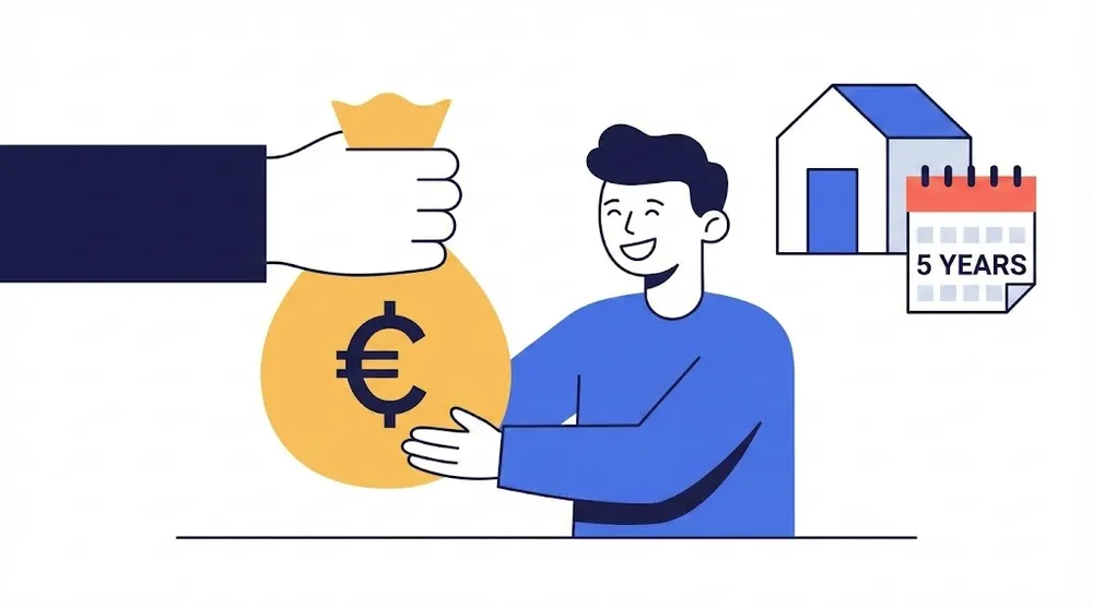 월세 세액공제 경정청구를 통해 5년 치 환급금을 돌려받는 모습