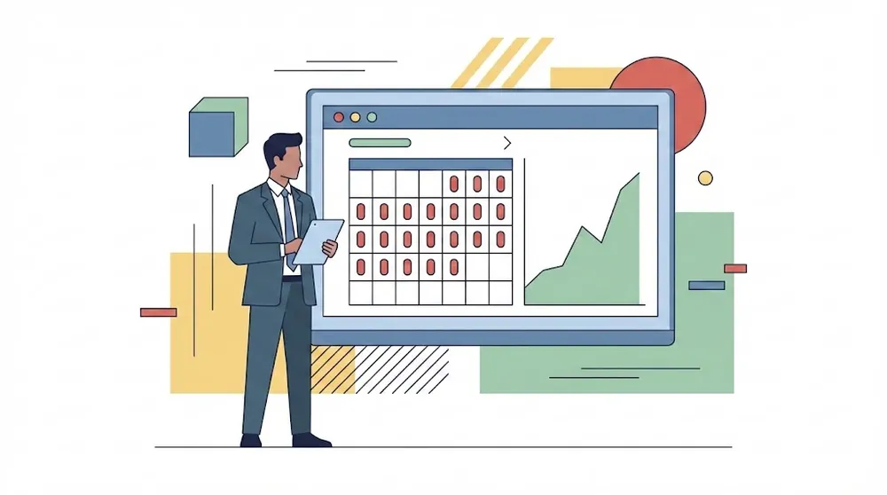 2026년 무지출 챌린지 성공을 위해 디지털 대시보드를 확인하는 모습