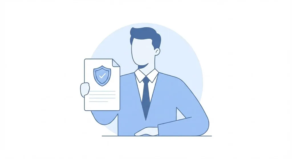 2025년 실업급여 수급자격 심사 및 신청을 준비하는 직장인 일러스트