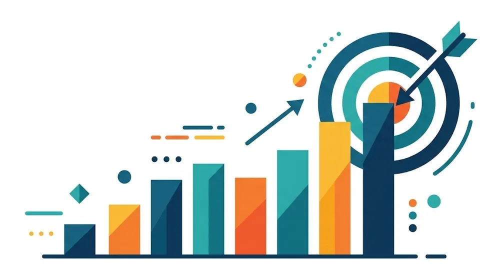 청년 도약 계좌 만기 시 예상 수령액 성장 시뮬레이션 그래프 일러스트