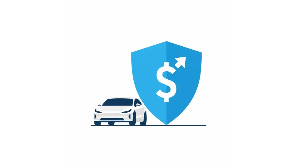 2026년 전기차 보조금 확정안을 상징하는 전기차와 보호 방패 일러스트