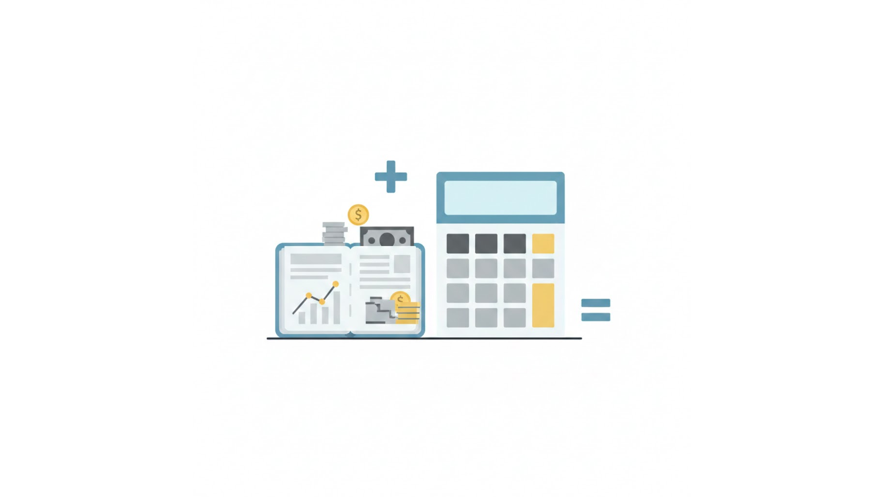 2026년 생활준비금 계산기와 통장 잔고 일러스트