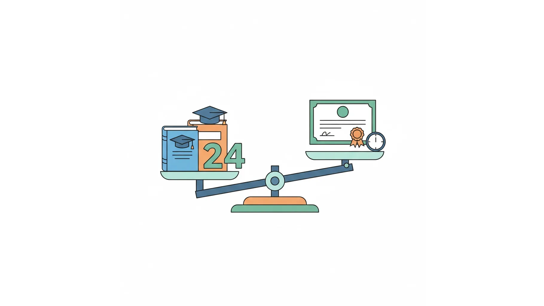외국인 요양보호사 양성대학 24학점 이수제의 효율성을 보여주는 개념도