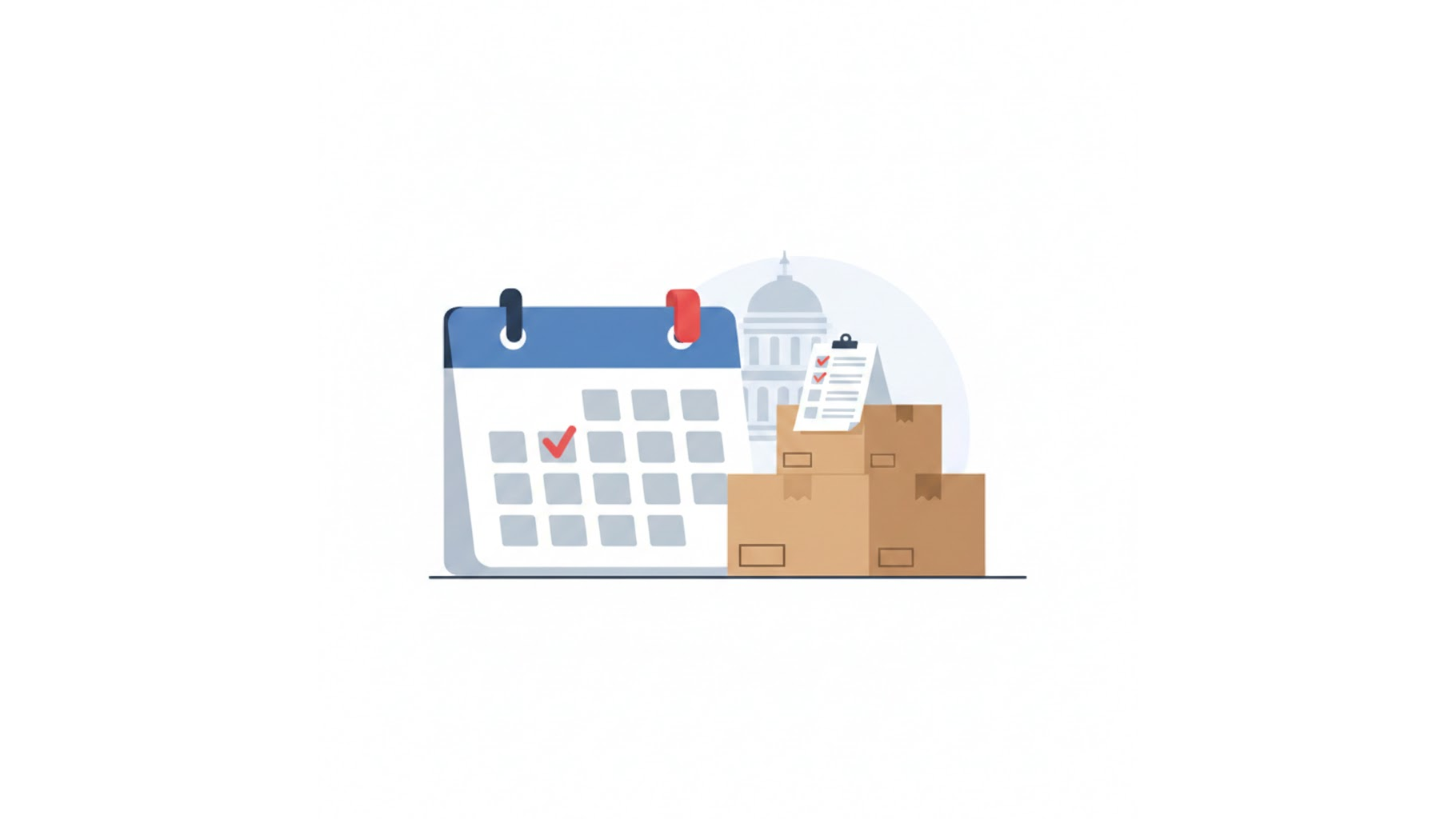 기초수급자 이사 당일 필수 체크리스트와 전입신고 타이밍 일러스트