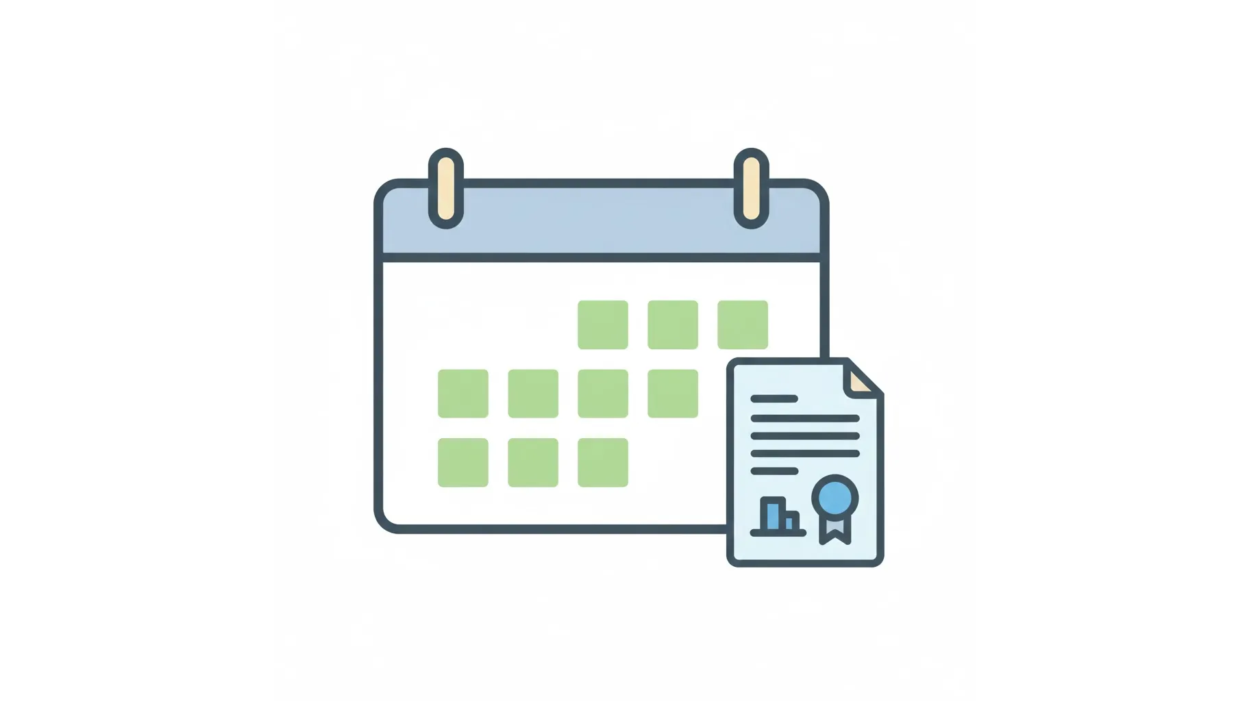 사업자등록 유지 3개월 조건을 나타내는 일러스트