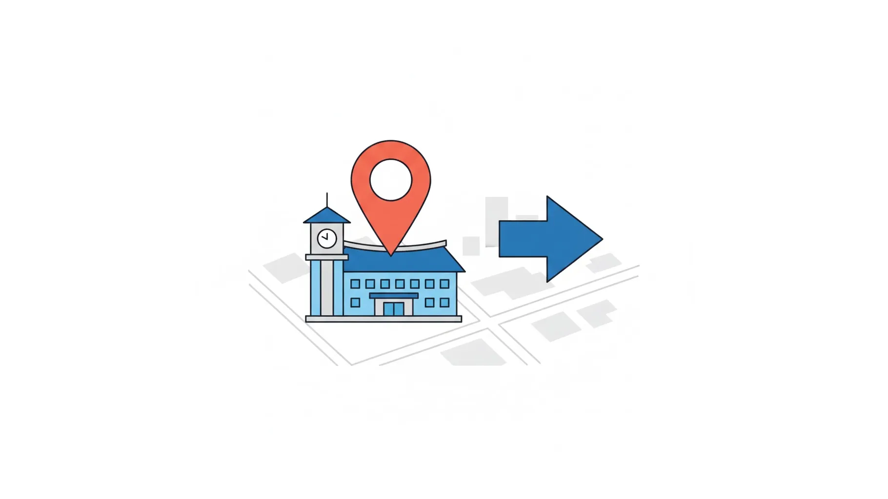 교정시설 첫만남이용권 신청 서류를 보낼 접수처 주소지를 나타내는 일러스트