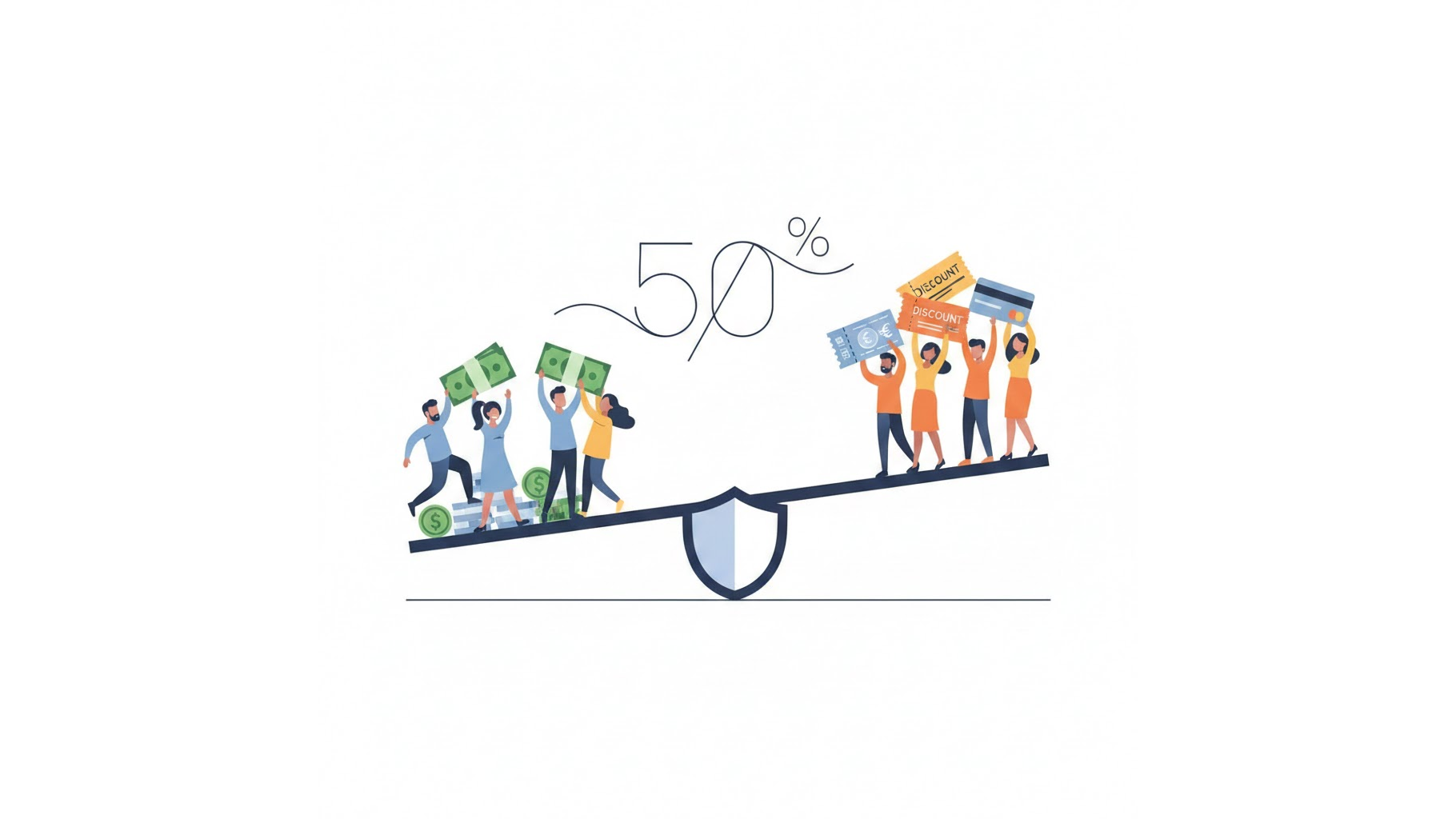 2026년 차상위계층 기초수급자 차이 비교 및 혜택 저울 일러스트