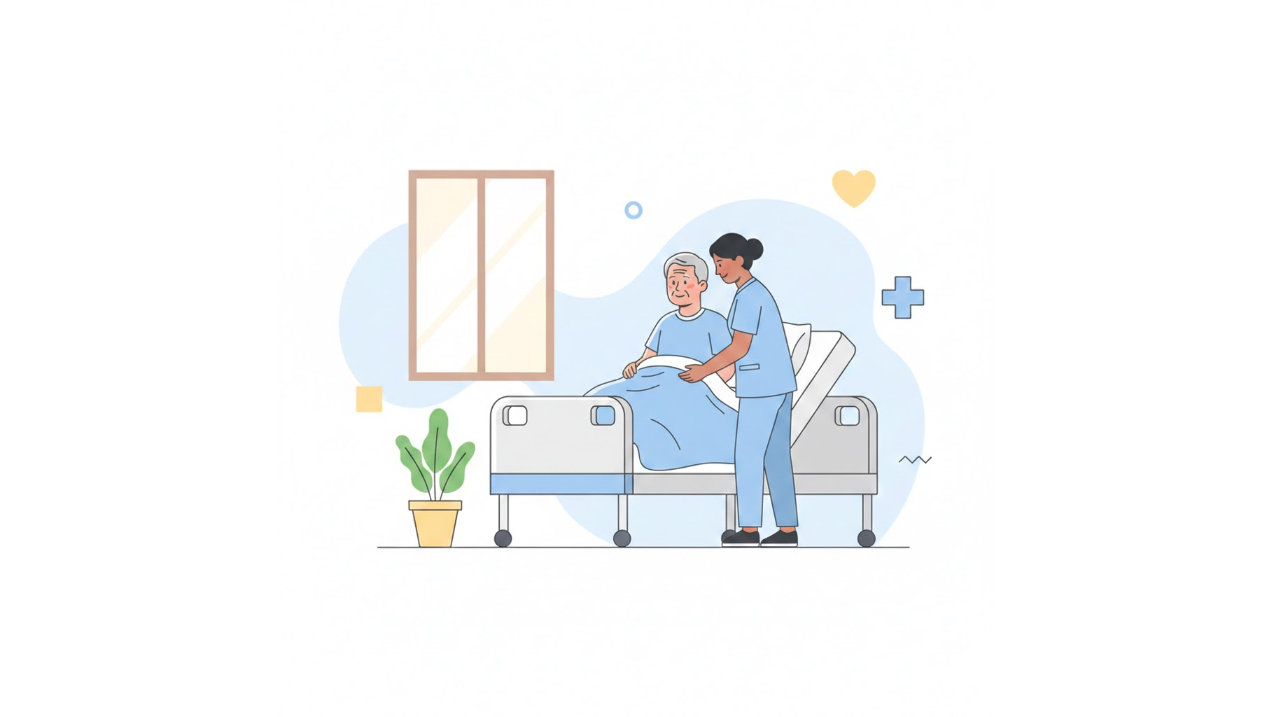 요양병원 입원 생계급여 공제 관련 의료 지원 이미지