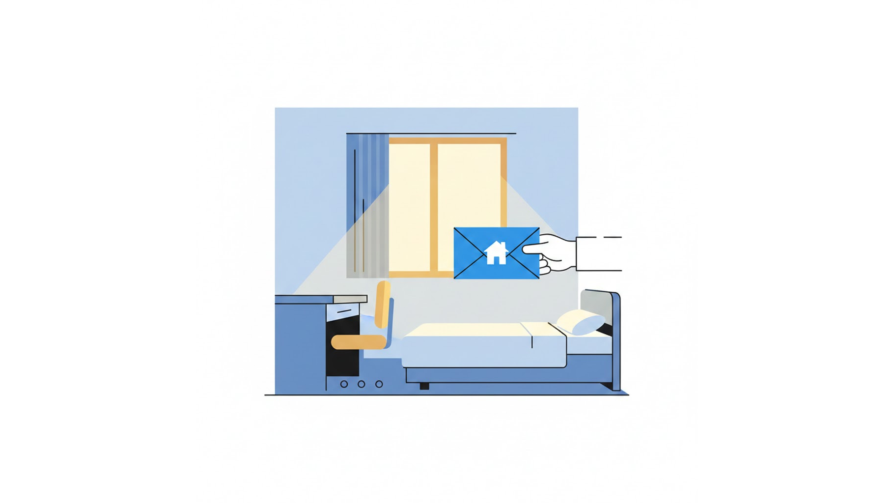 2026년 고시원 및 쪽방 거주자를 위한 주거급여 지원 및 상담 안내 시각화