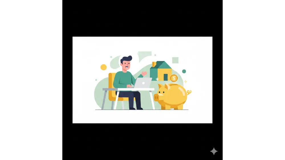 2026년 주택청약 소득공제 혜택을 준비하는 직장인 아빠의 모습