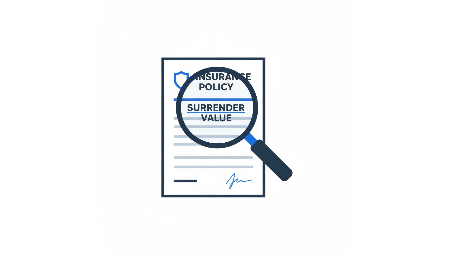 보험 해약환급금이 금융재산으로 분류되는 기준 설명 일러스트