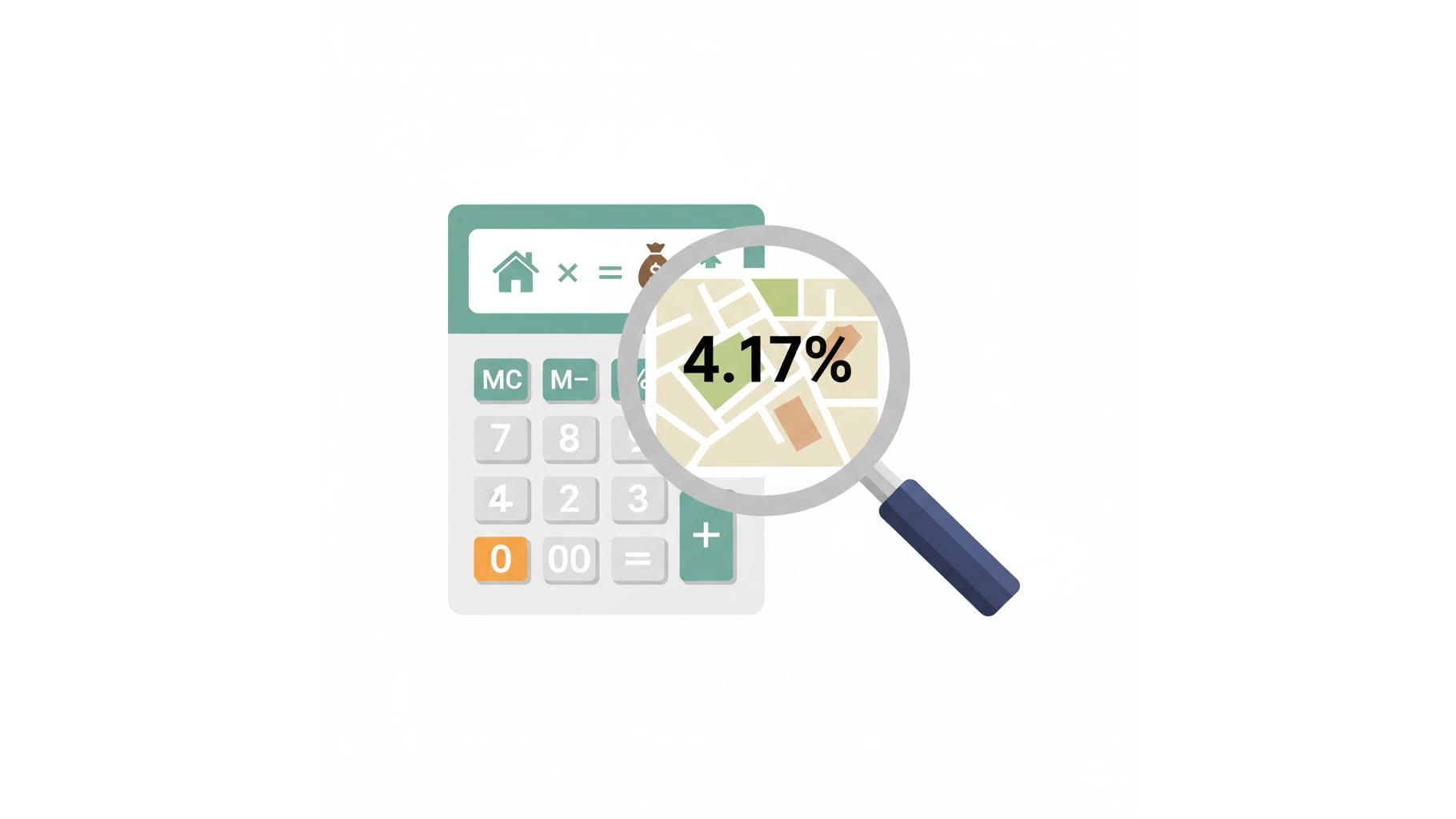 부동산 소득환산율 계산과 가액 산정 개념도