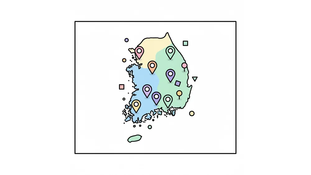 지역별로 다른 만 4~5세 무상교육 추가 지원 혜택을 나타내는 지도