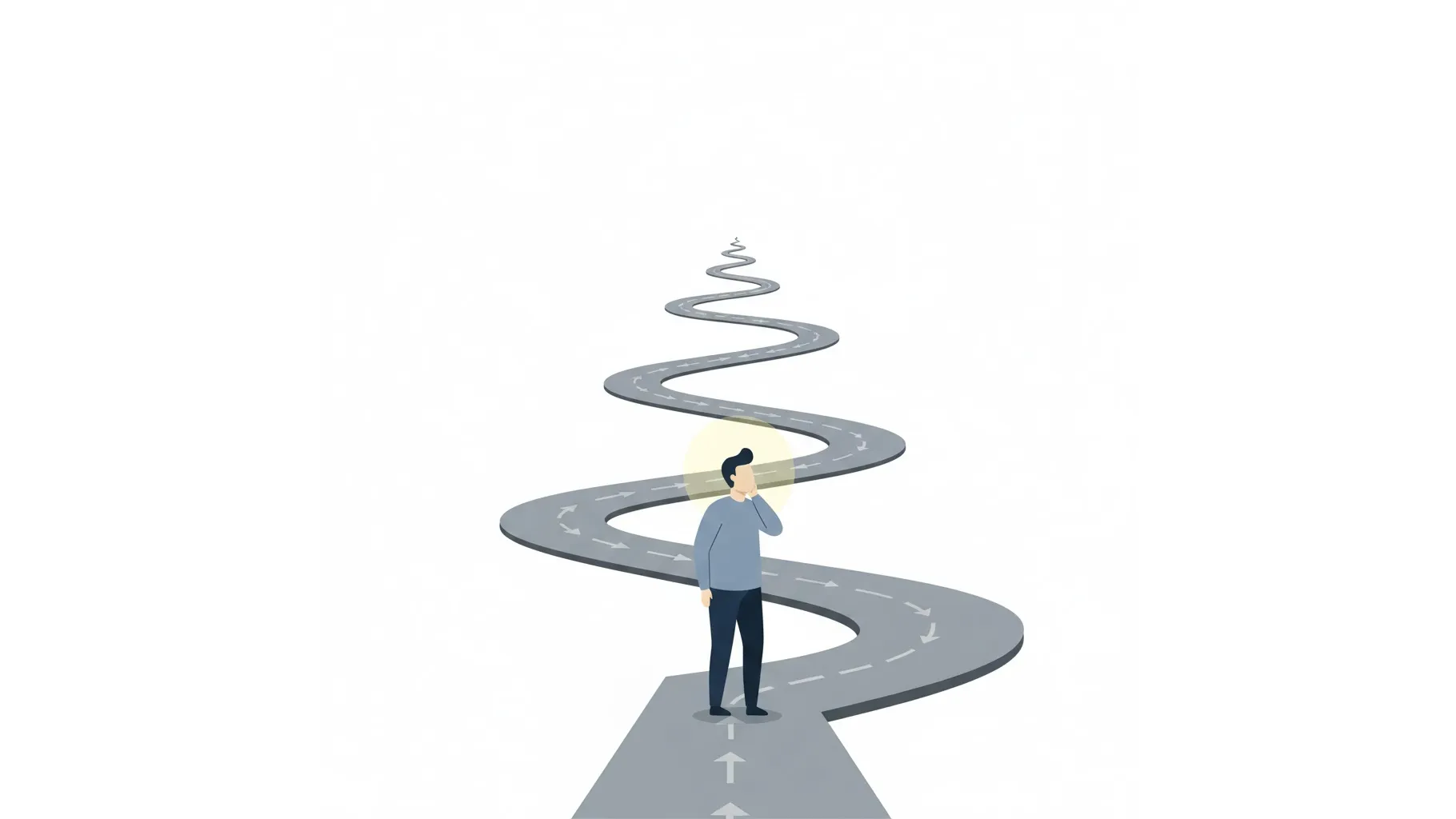 요양보호사 실습 2차 최종 탈락 시 전체 과정을 처음부터 다시 시작하는 모습의 일러스트