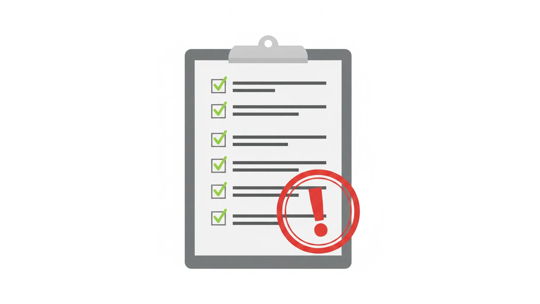 요양보호사 실습 평가의 엄격한 체크리스트 기준을 상징하는 일러스트