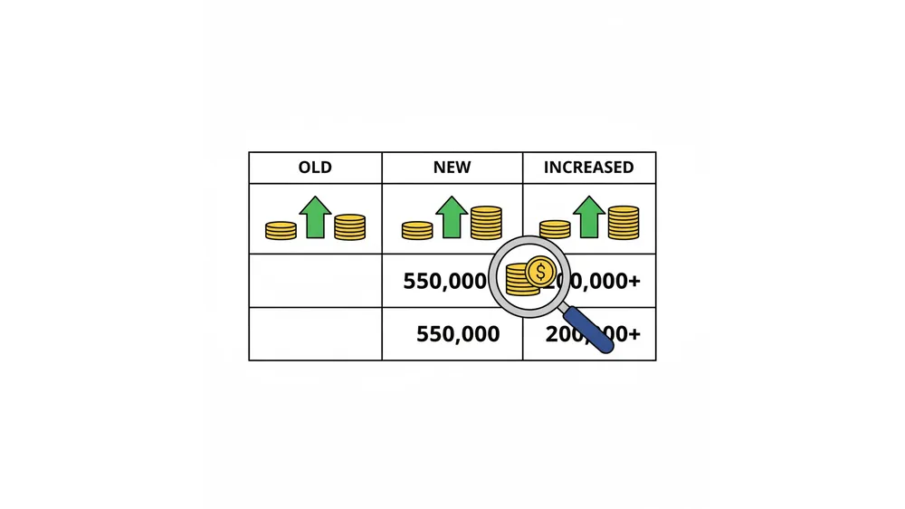 2026년 연말정산 자녀세액공제 기존 금액과 인상된 금액을 비교 분석하는 인포그래픽 스타일 일러스트