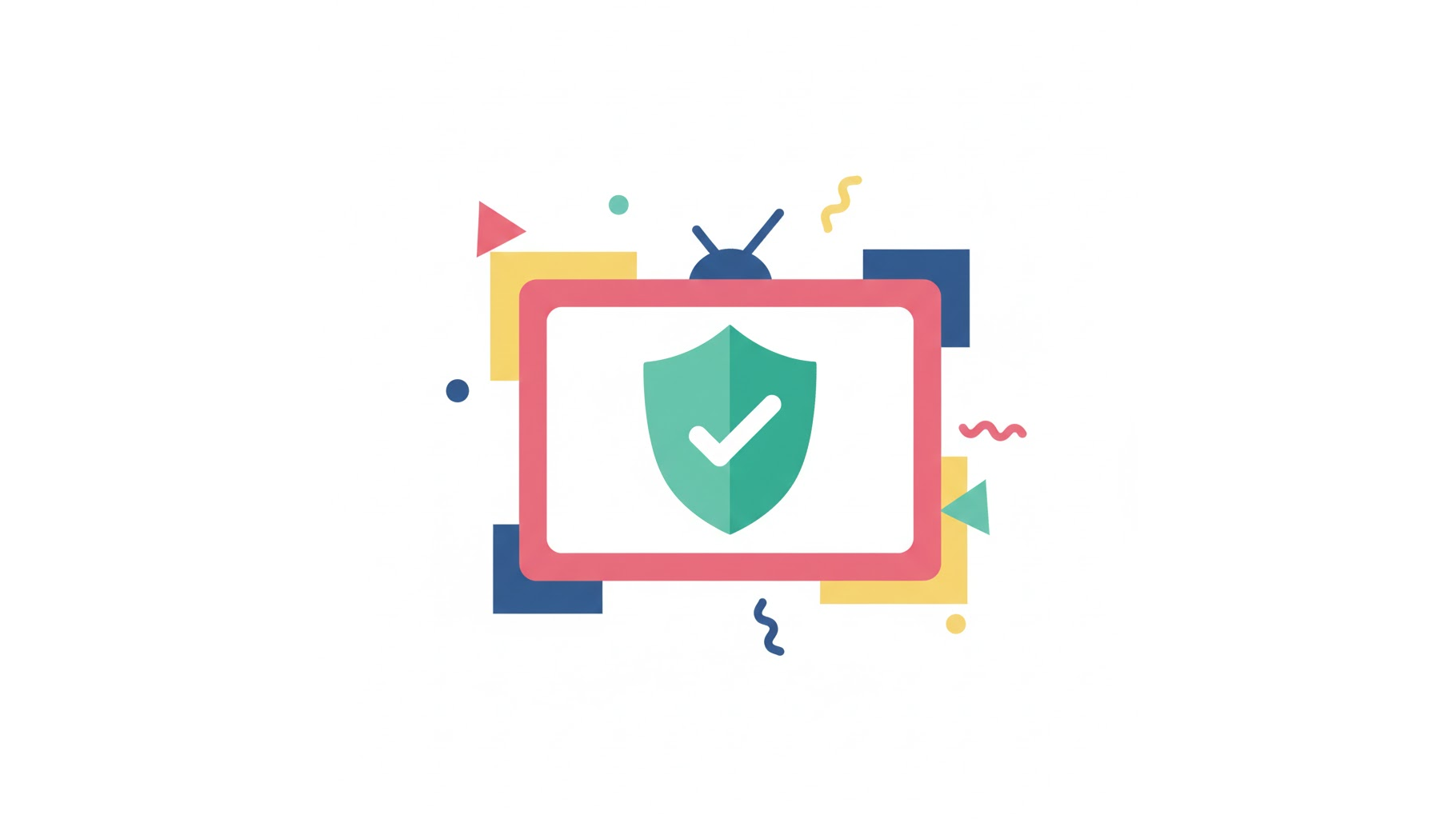 TV 수신료 면제를 나타내는 텔레비전 일러스트