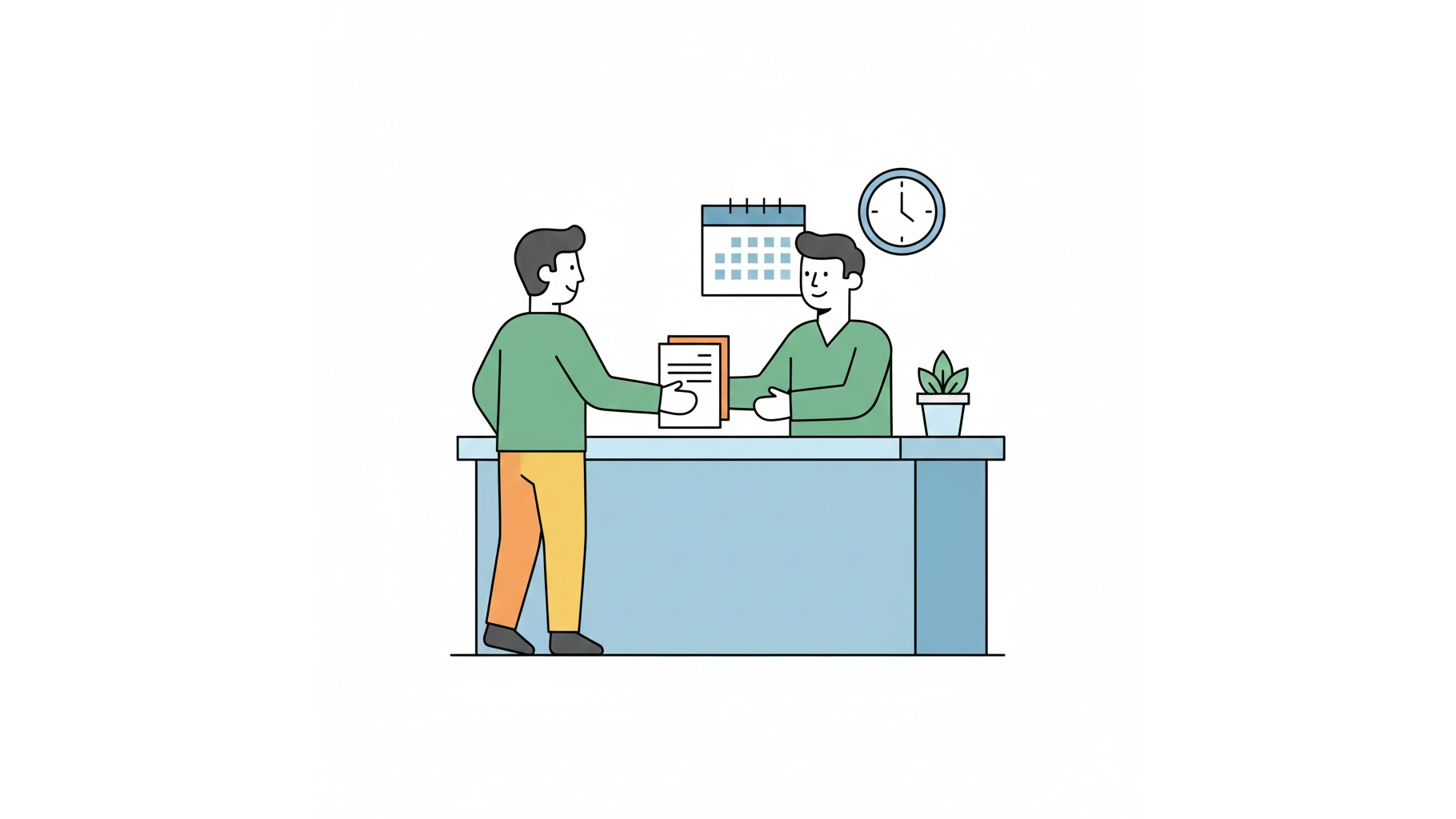 주민센터에서 2026년 기준 중위소득 관련 복지 신청하는 모습