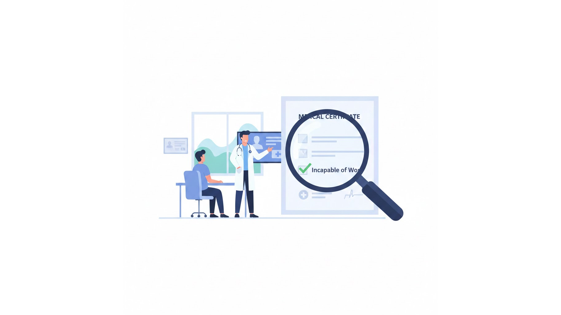 기초수급자 근로능력평가 진단서 발급 요령 시각화