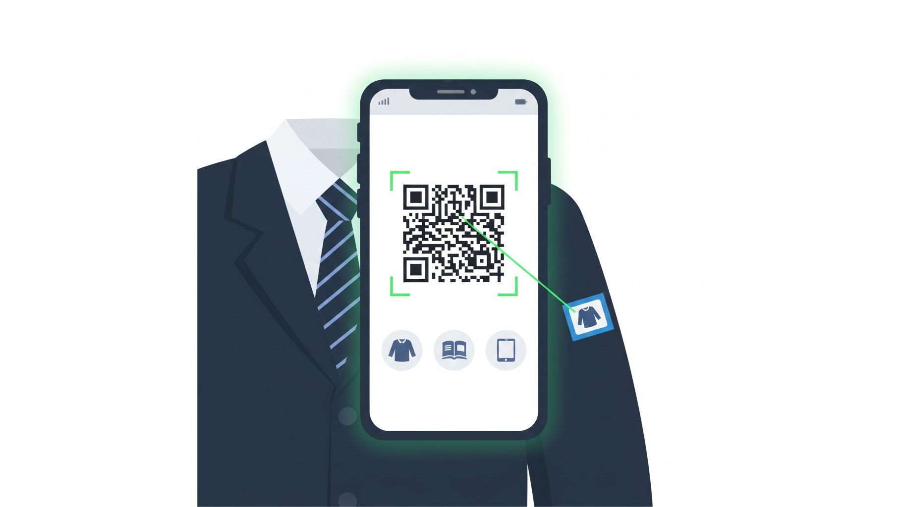 입학준비금 제로페이로 교복 및 학용품 결제하는 모습